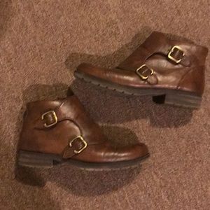 Brown ankle boots